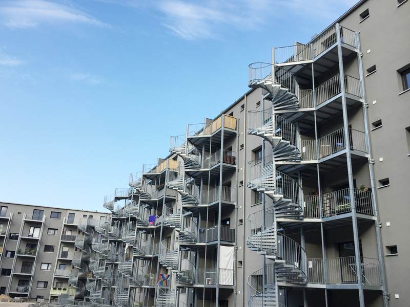 Fluchttreppe - Spindeltreppe in Hamburg